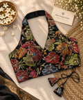 Halter Neck Floral Blouse