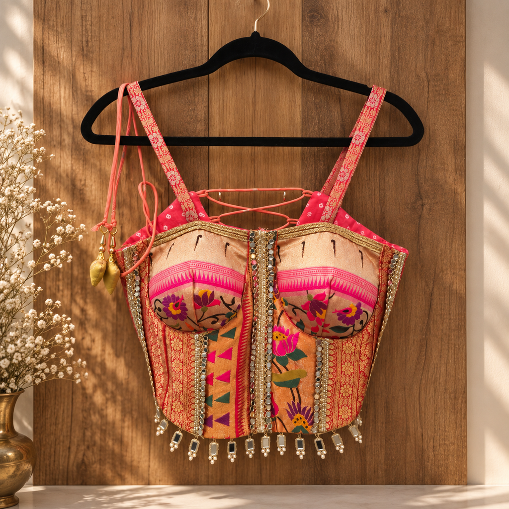 Paithani Corset