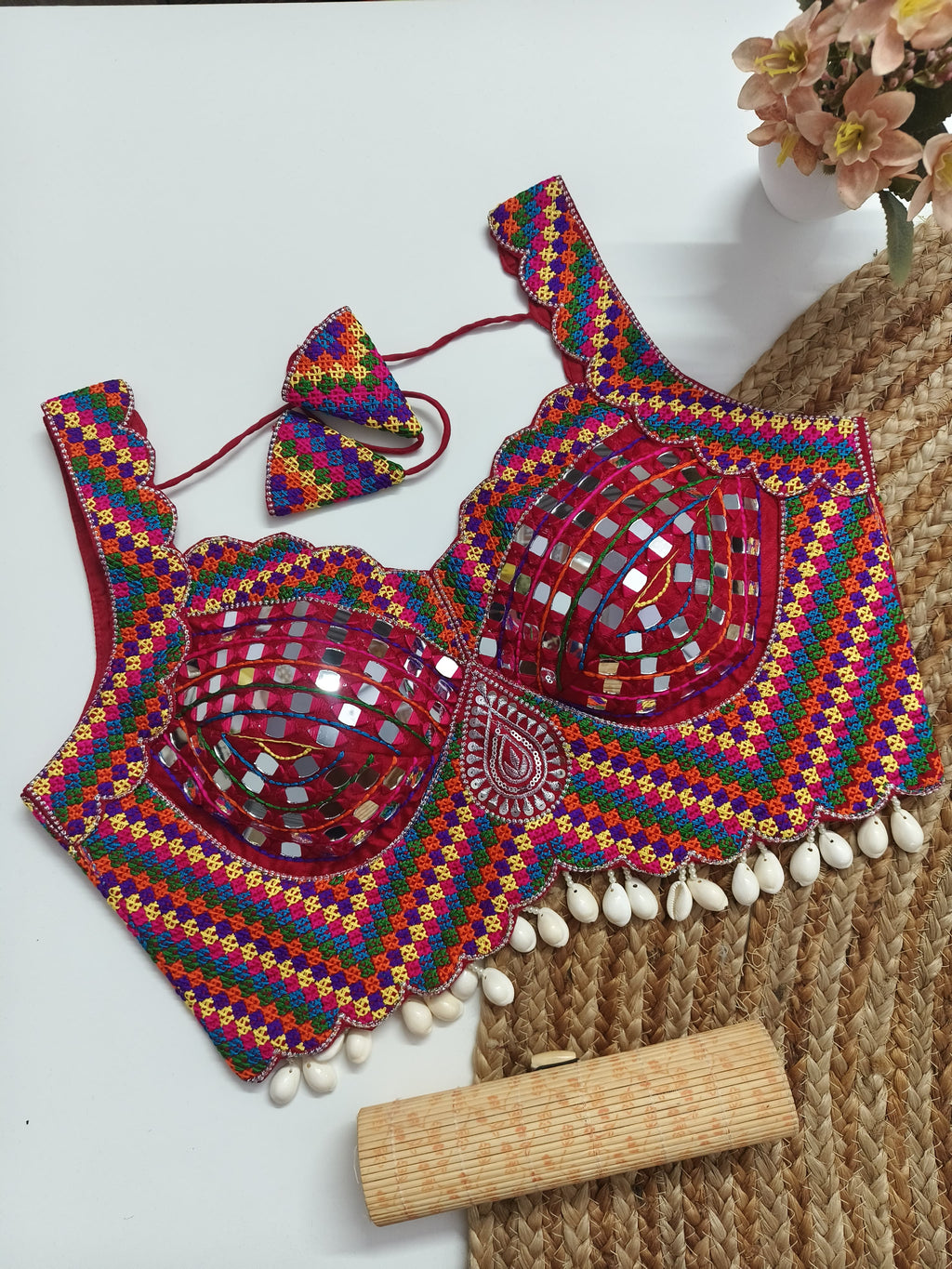 Mirror work Navratri Blouse