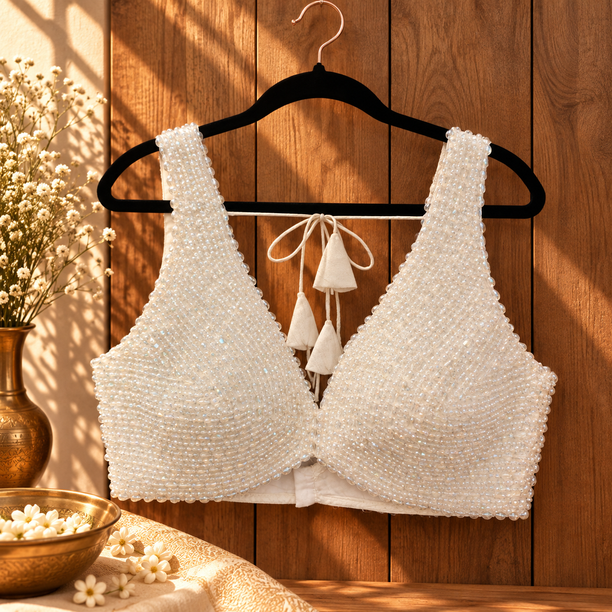 White Gems Blouse