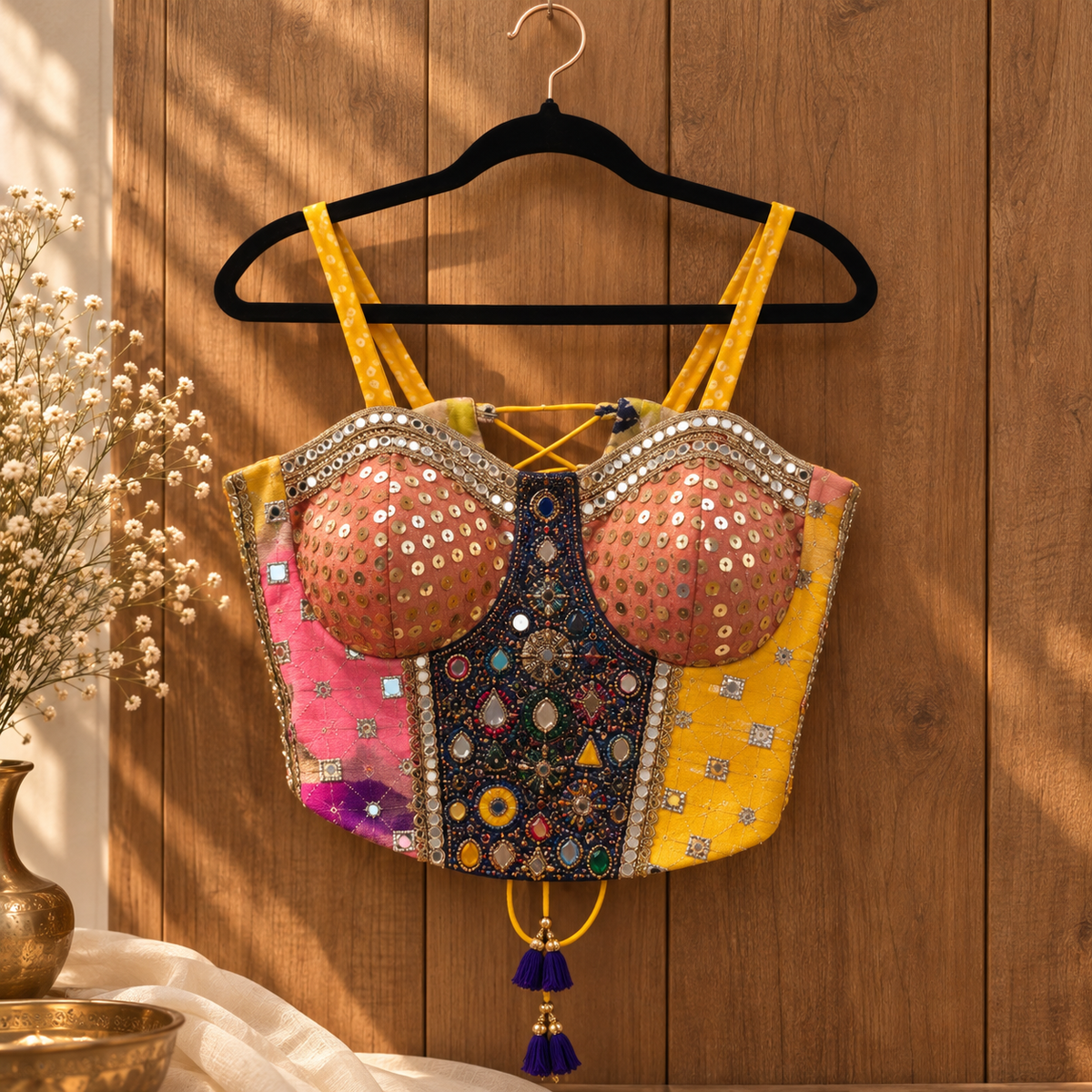 Multi-color Tie-Dye Corset