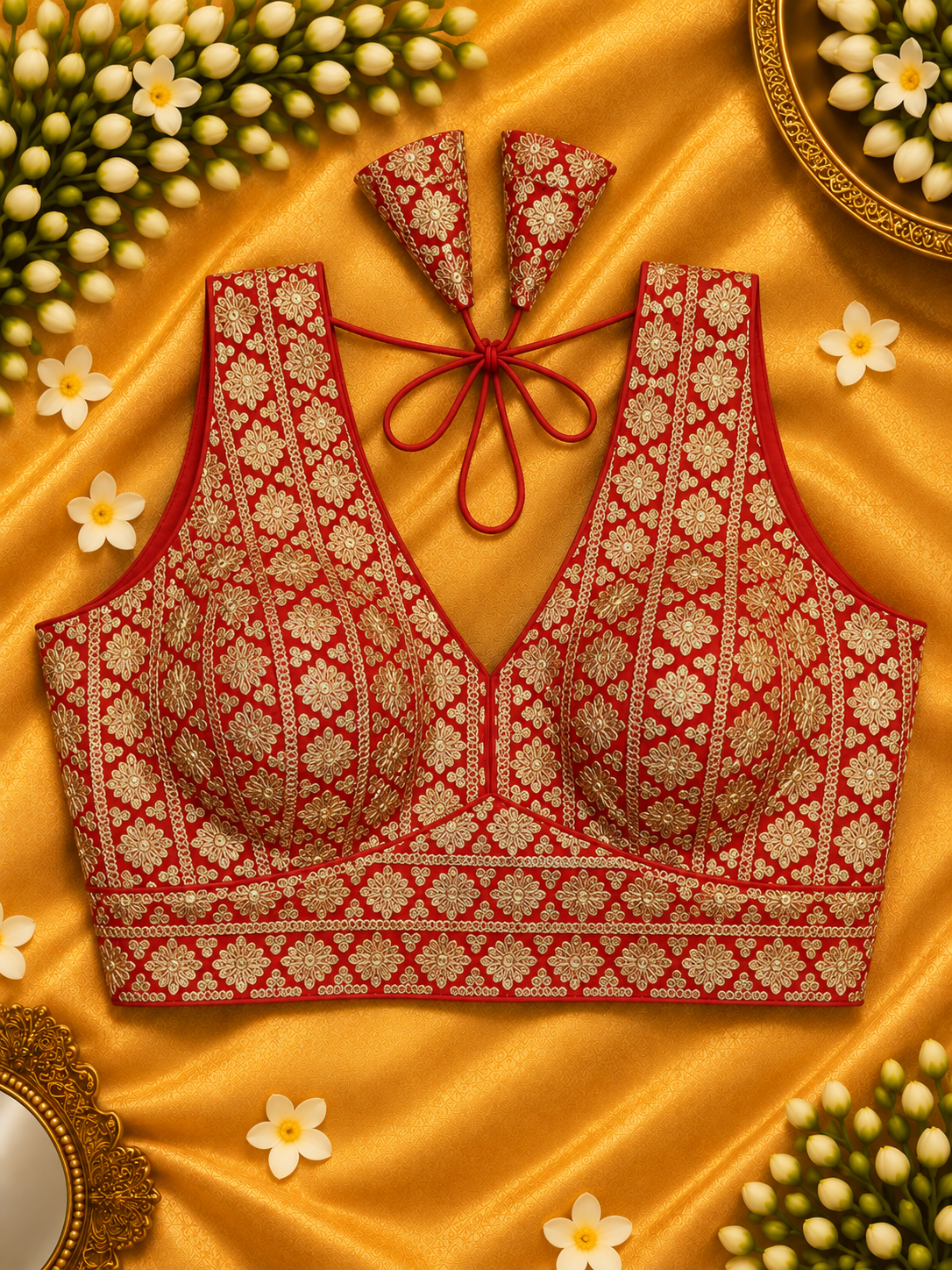 Bridal Bold Red Blouse